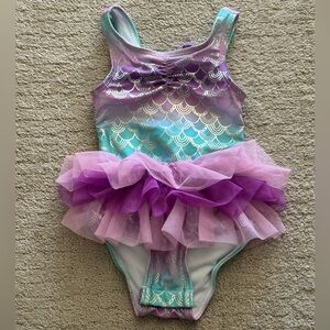 Cat & Jack Toddler Girl Mermad Tutu One Piece Swimsuit

Size 2T